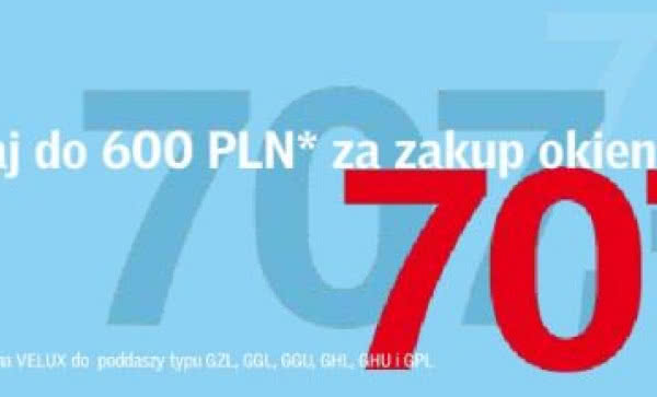 Promocja cenowa firmy Velux