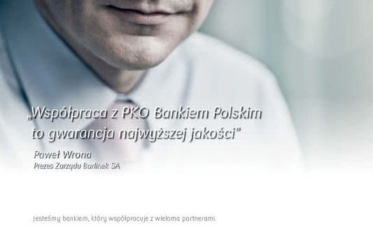 Barlinek w reklamie PKO Bank Polski