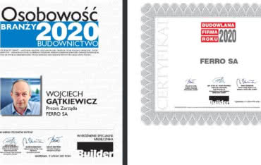 Wyróżnienia Builder Awards 2020 dla FERRO