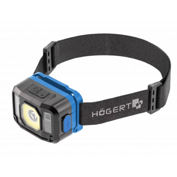 Lampa czołowa LED USB 6 funkcji COB